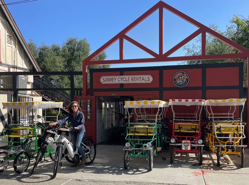 Family Fun Bike and Surrey Rentals in Solvang CA Photo taken and provided by local franchisee Brian McInerney