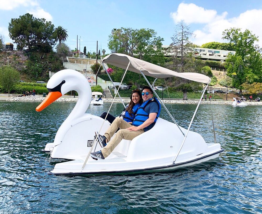 Swan boat rentals from Wheel Fun Rentals in City Park, LA