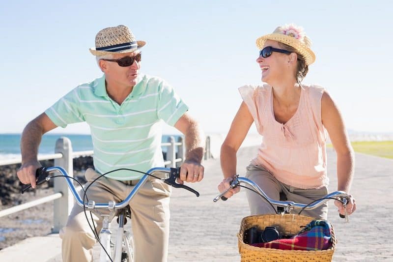 Beach ocean bicycle rental