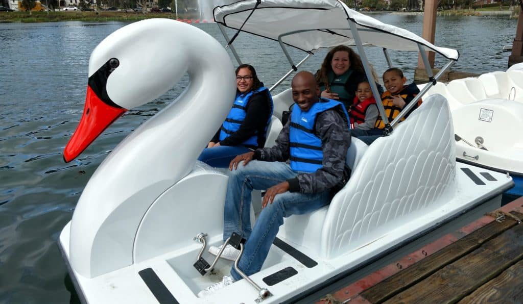 Swan Boat Rental from Wheel Fun Rentals in Echo Park